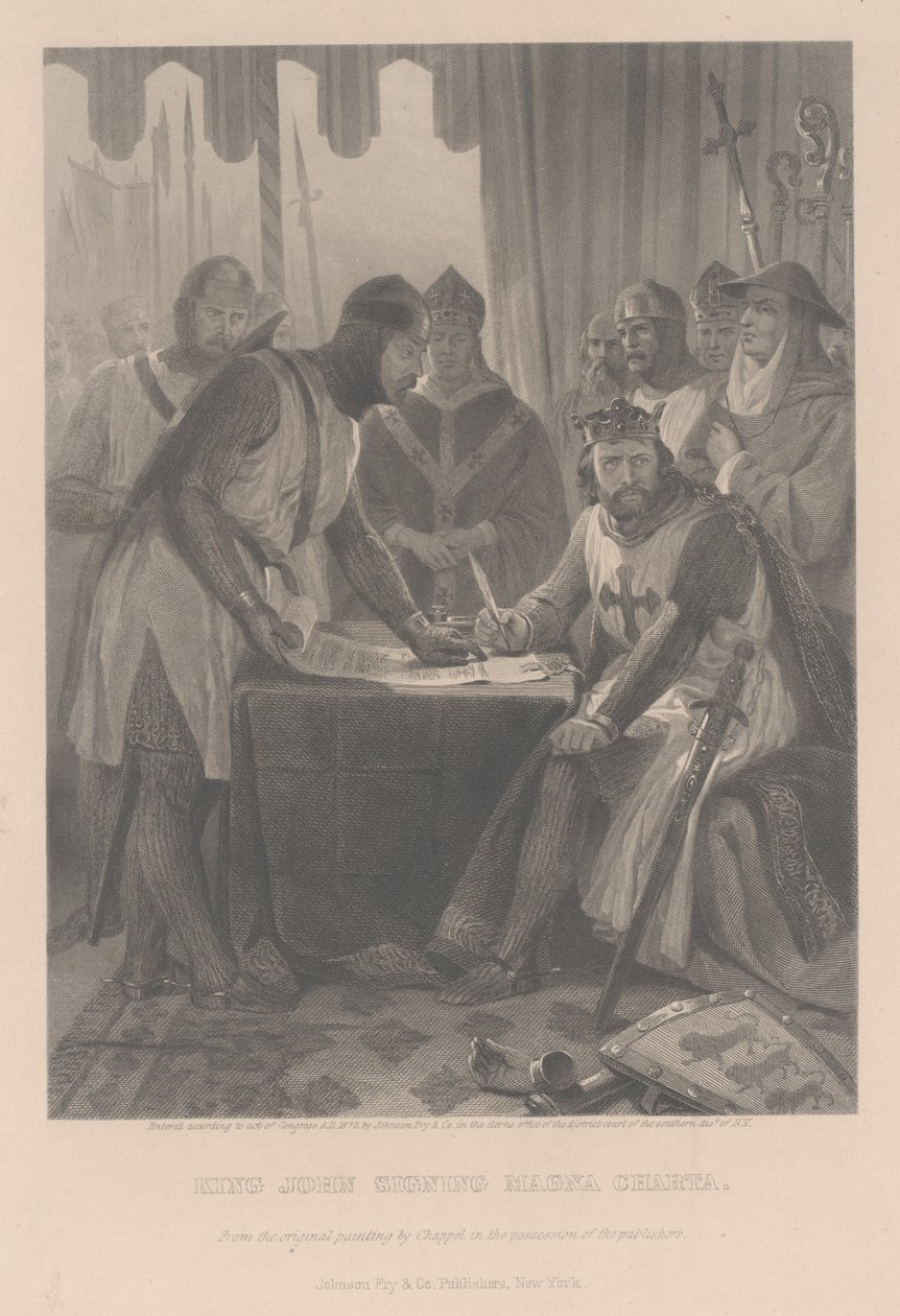 Johann, König von England, 1870 von Alonzo Chappel