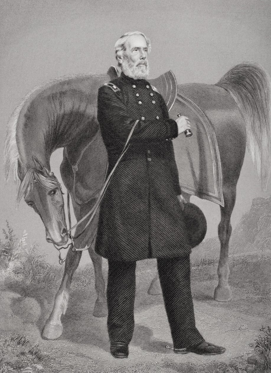 Porträt von General Edwin Vose Sumner (1797-1863) von Alonzo Chappel