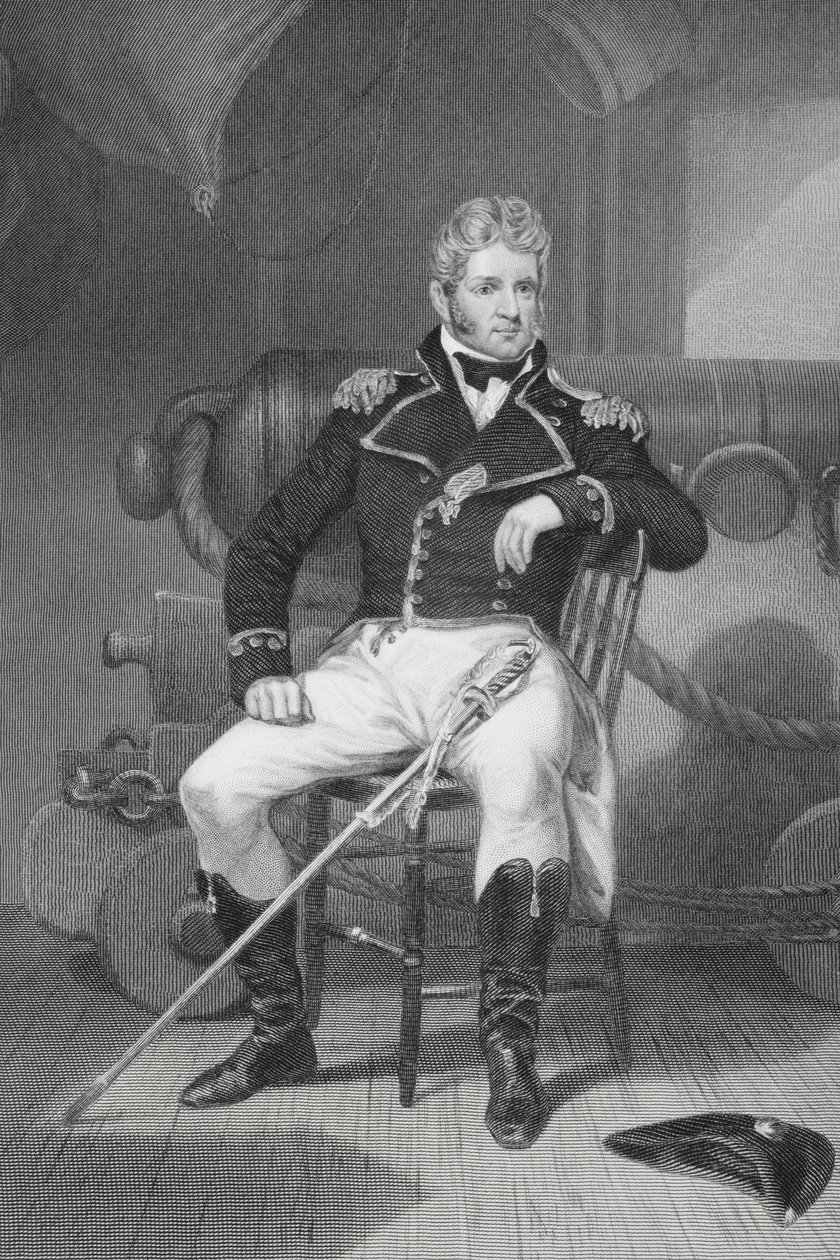 Porträt von Thomas Macdonough von Alonzo Chappel