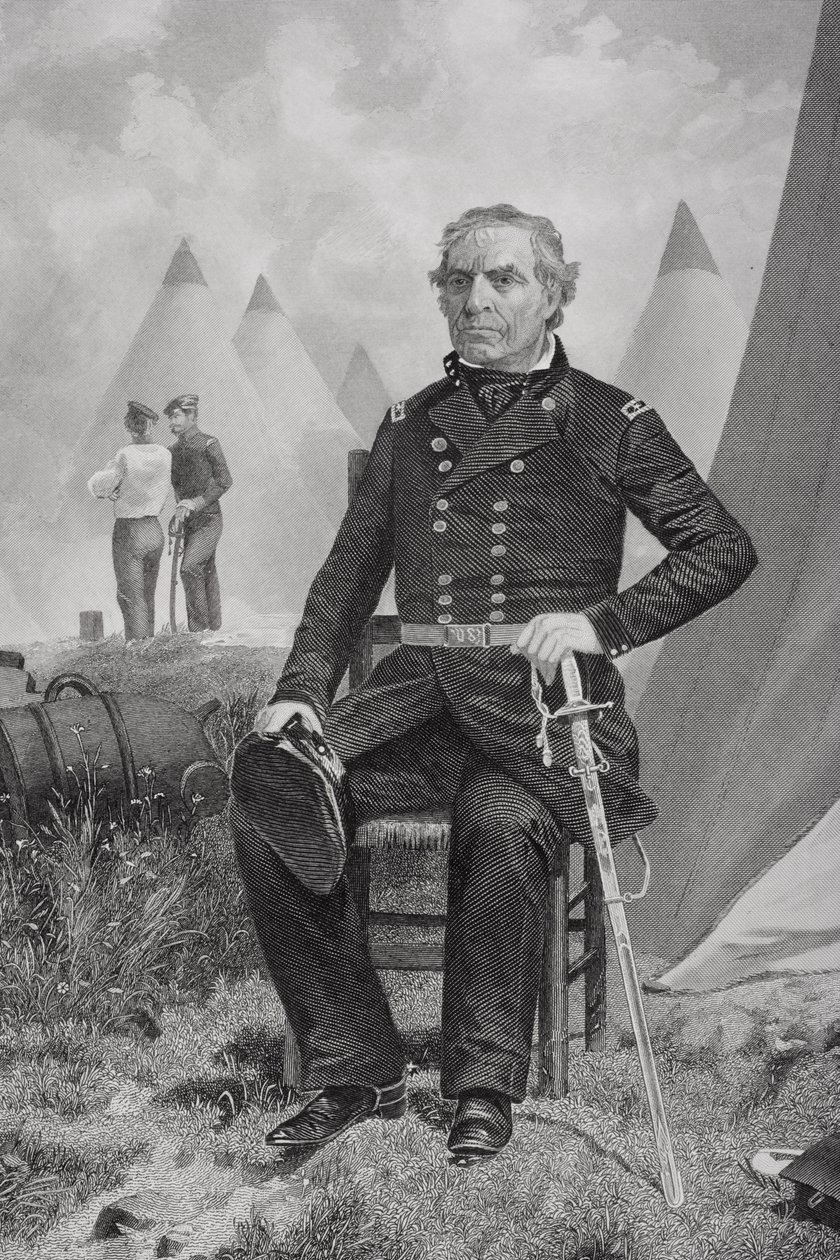 Porträt von Zachary Taylor von Alonzo Chappel