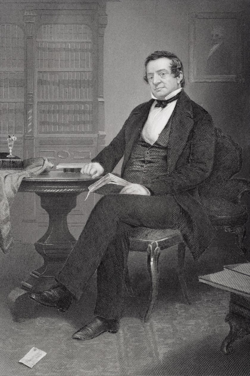 Washington Irving (1783-1859) von Alonzo Chappel