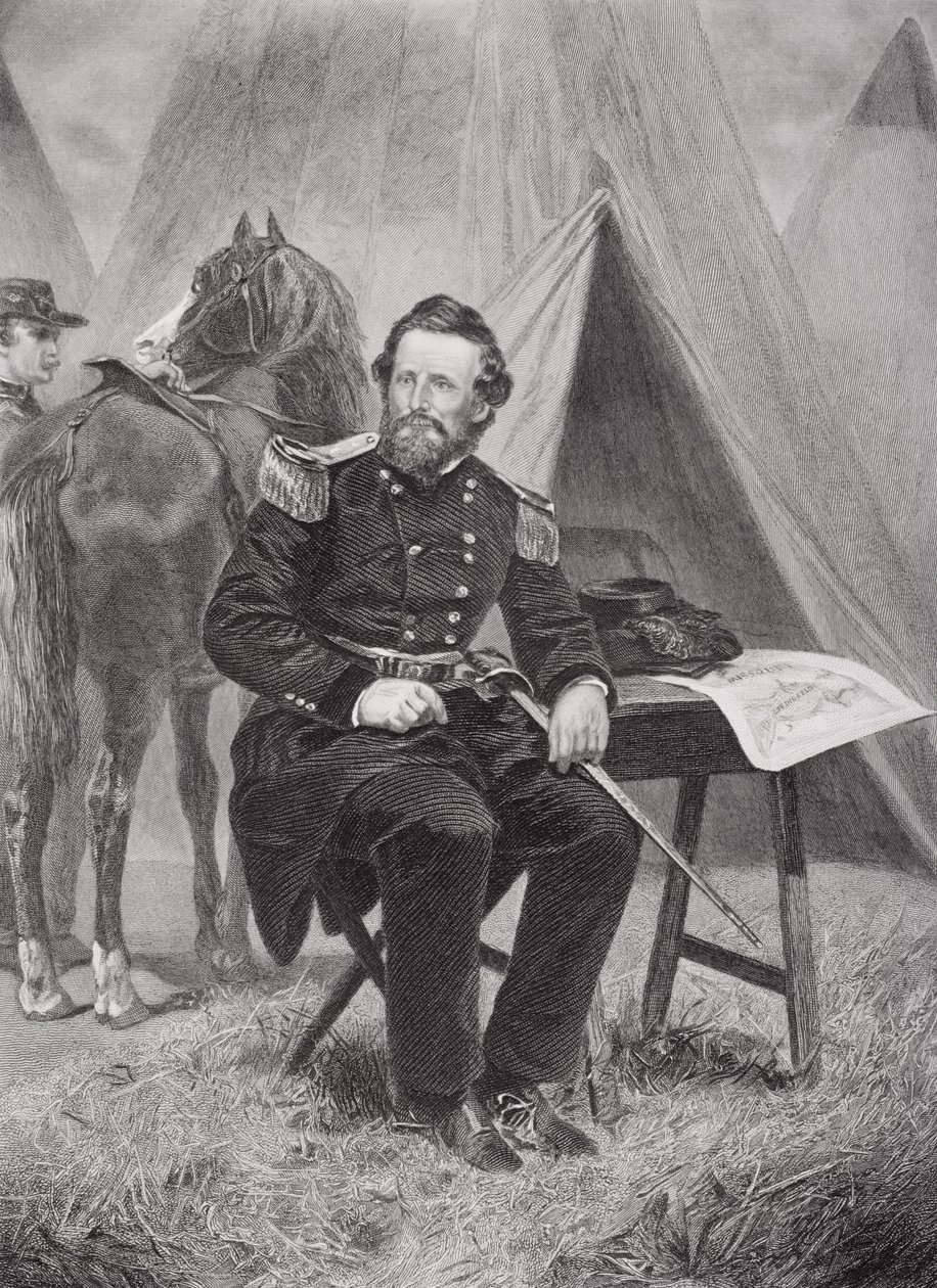 Porträt von Nathaniel Lyon (1818-61) von Alonzo Chappel