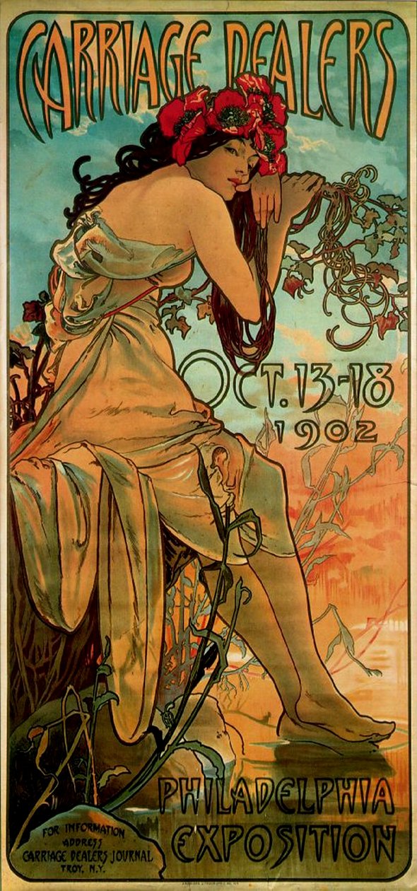 Kutschenhändler, 1902 von Alphonse Mucha