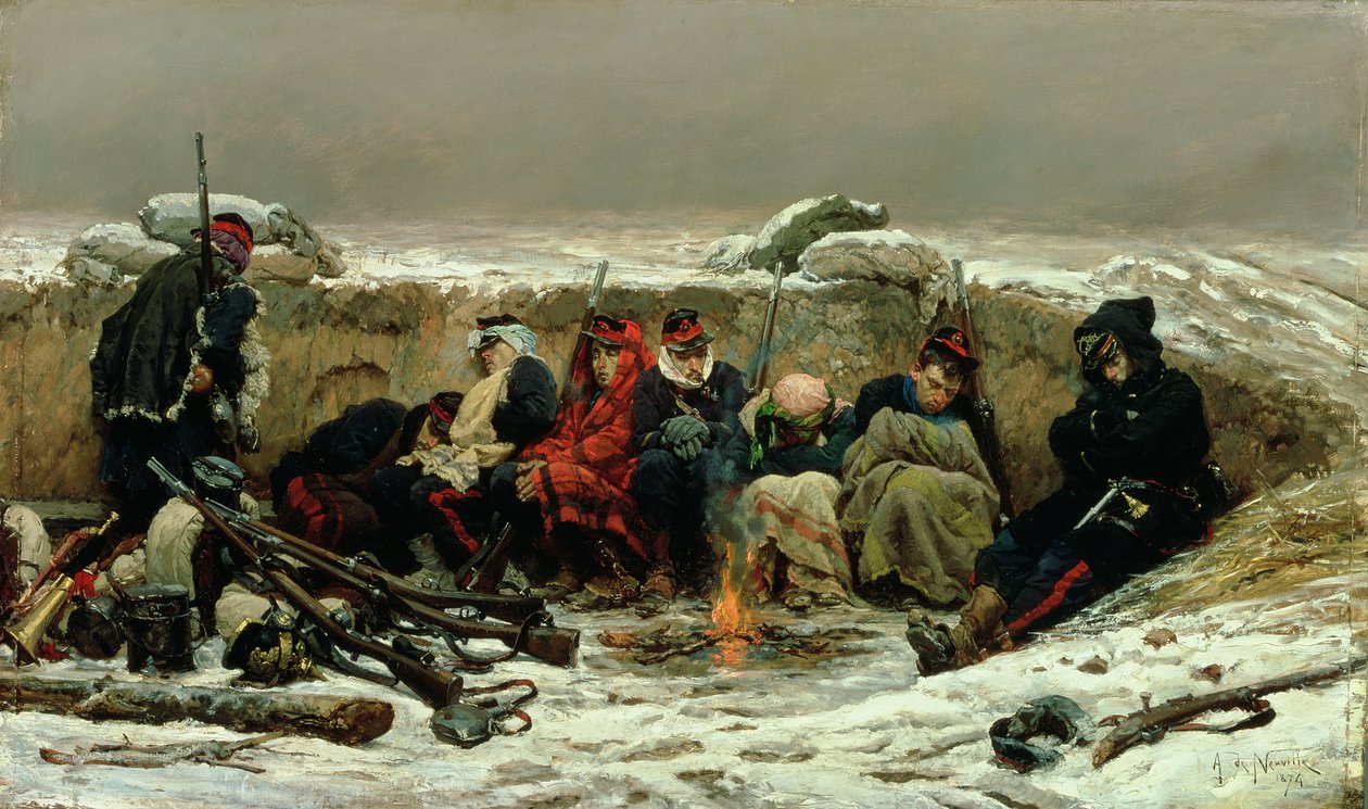 In den Schützengräben, 1874 von Alphonse Marie de Neuville