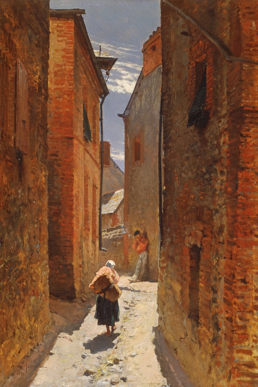 Straße in der Altstadt, 1873 von Alphonse Marie de Neuville