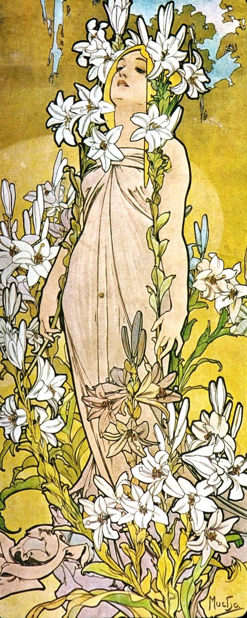 Lilie von Alphonse Mucha