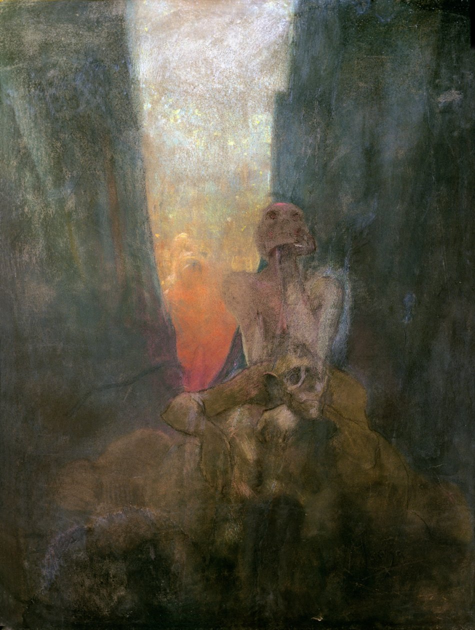 Der Abgrund, 1899 von Alphonse Mucha