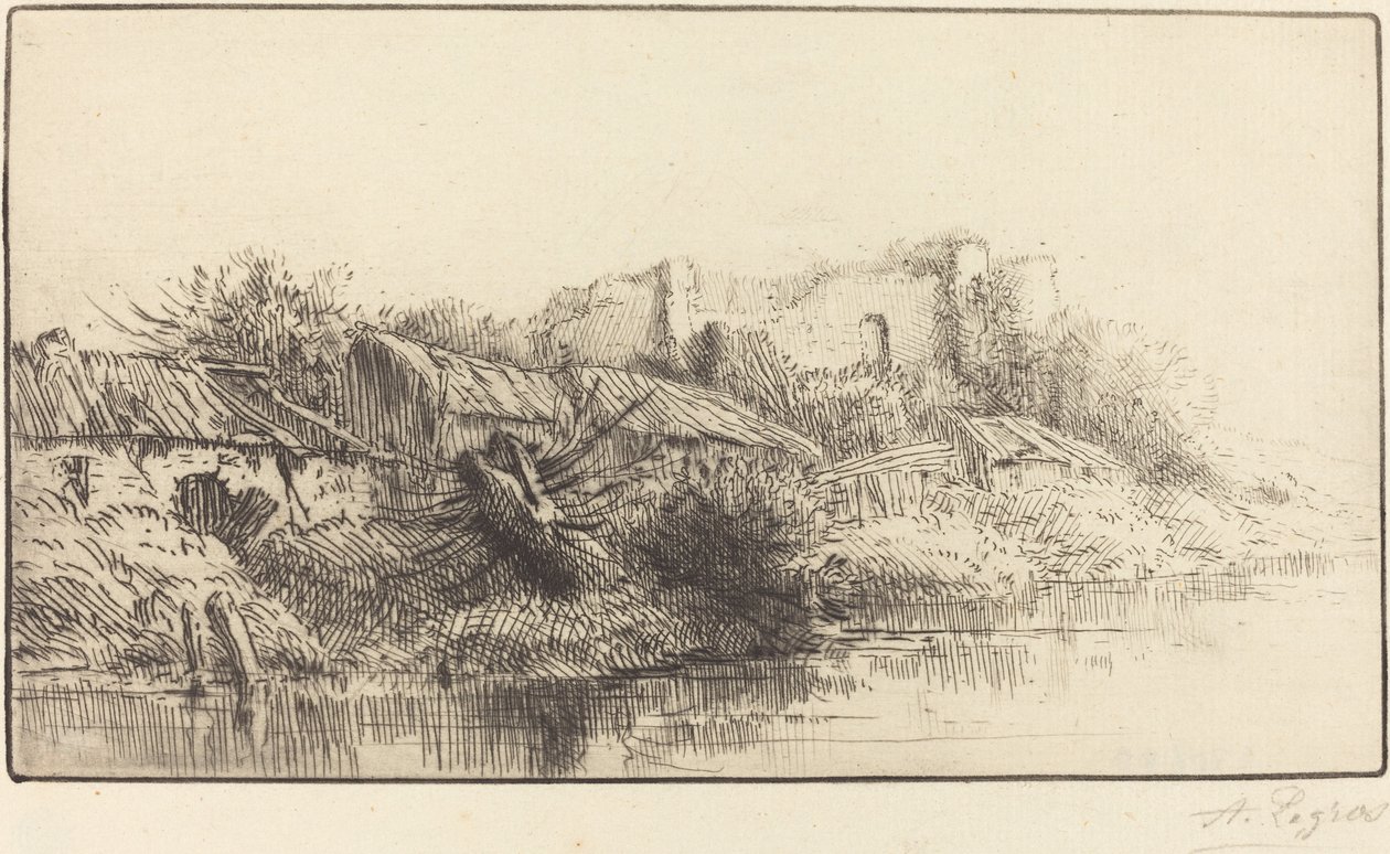 Verlassenes Dorf von Alphonse Legros