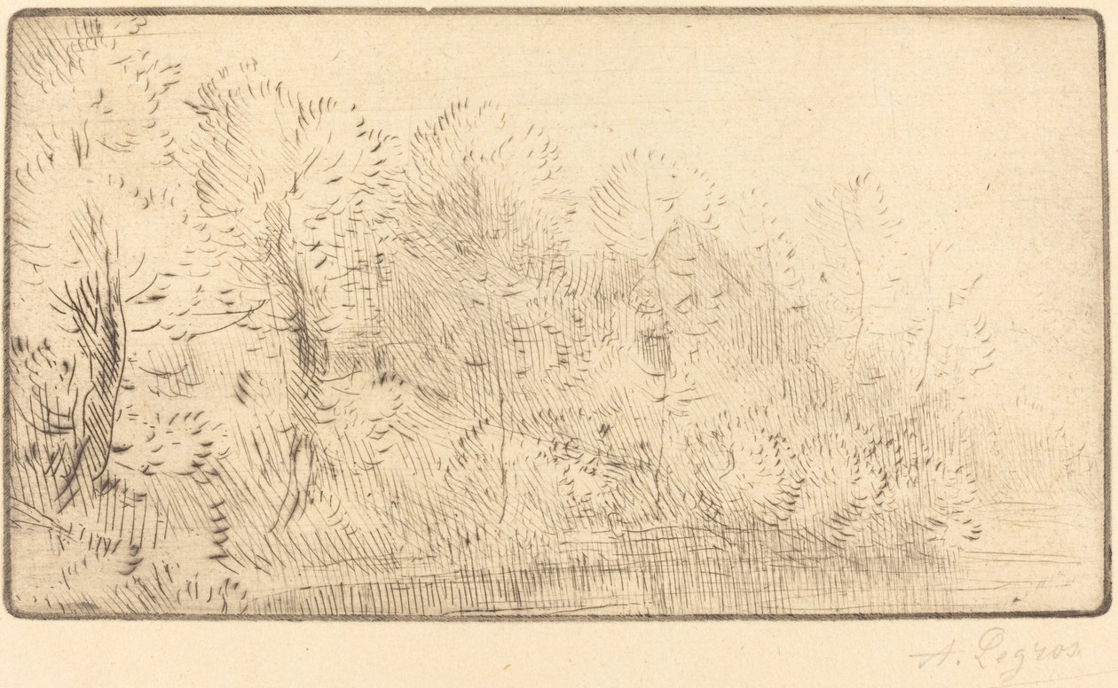 Am Fluss (Sur la rivière) von Alphonse Legros