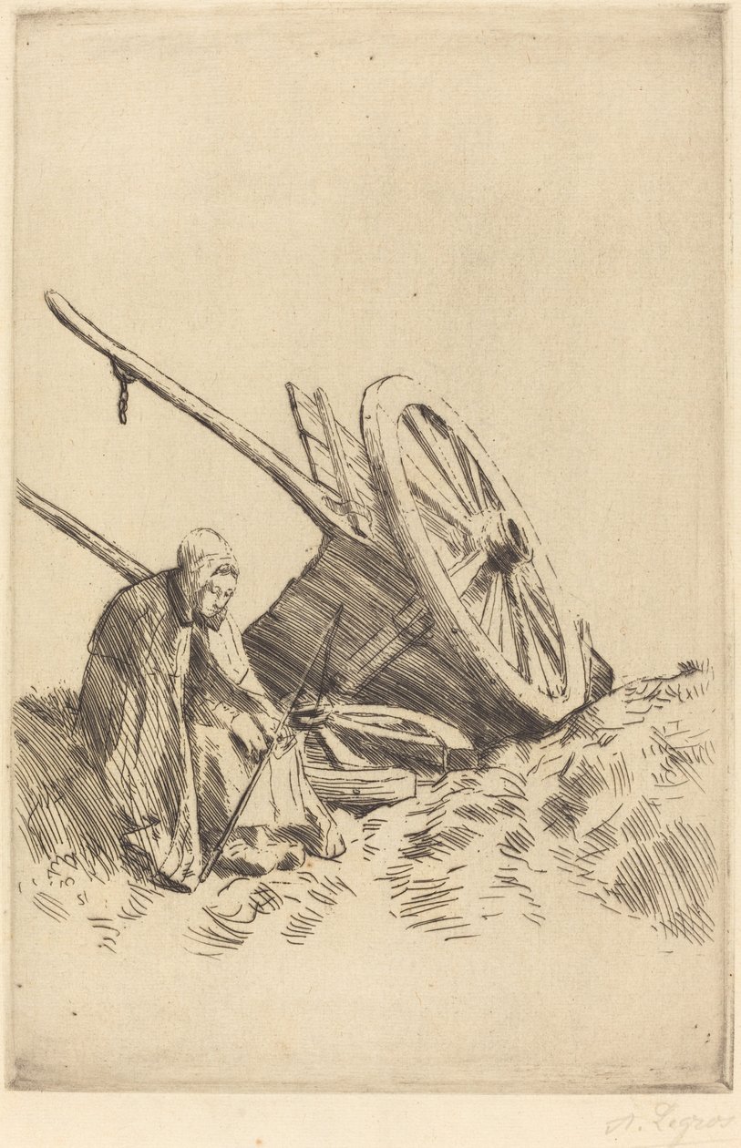 Die zerbrochene Kutsche von Alphonse Legros