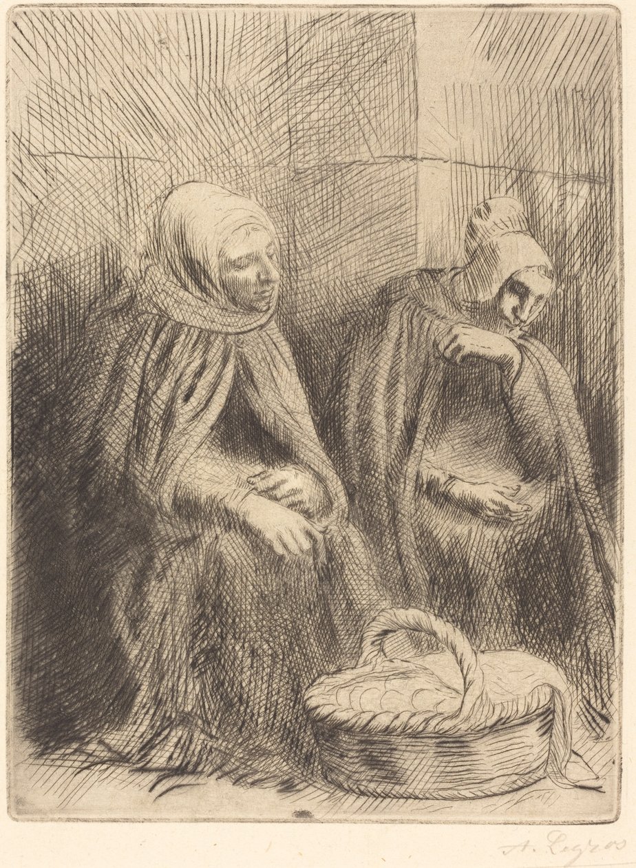 Eierverkäuferinnen, 1. Platte von Alphonse Legros