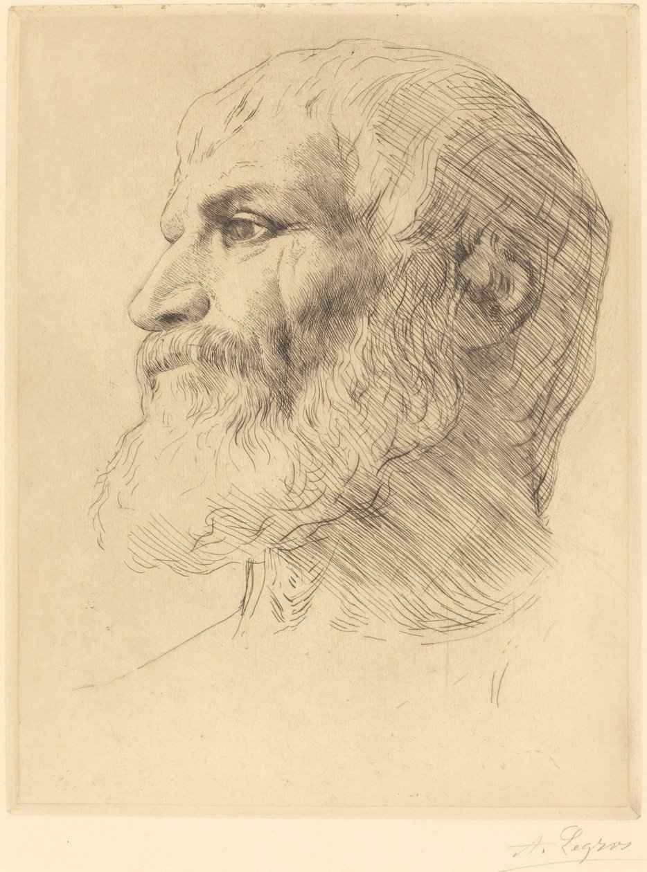 Kopf eines Soulioten Tete de Souliote von Alphonse Legros