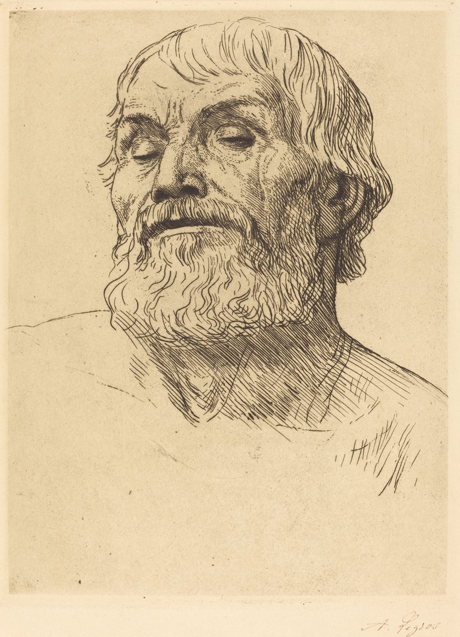 Kopf eines Mannes von Alphonse Legros