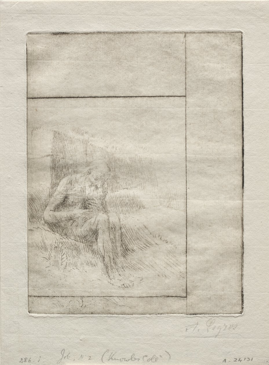 Hiob (2. Platte) von Alphonse Legros