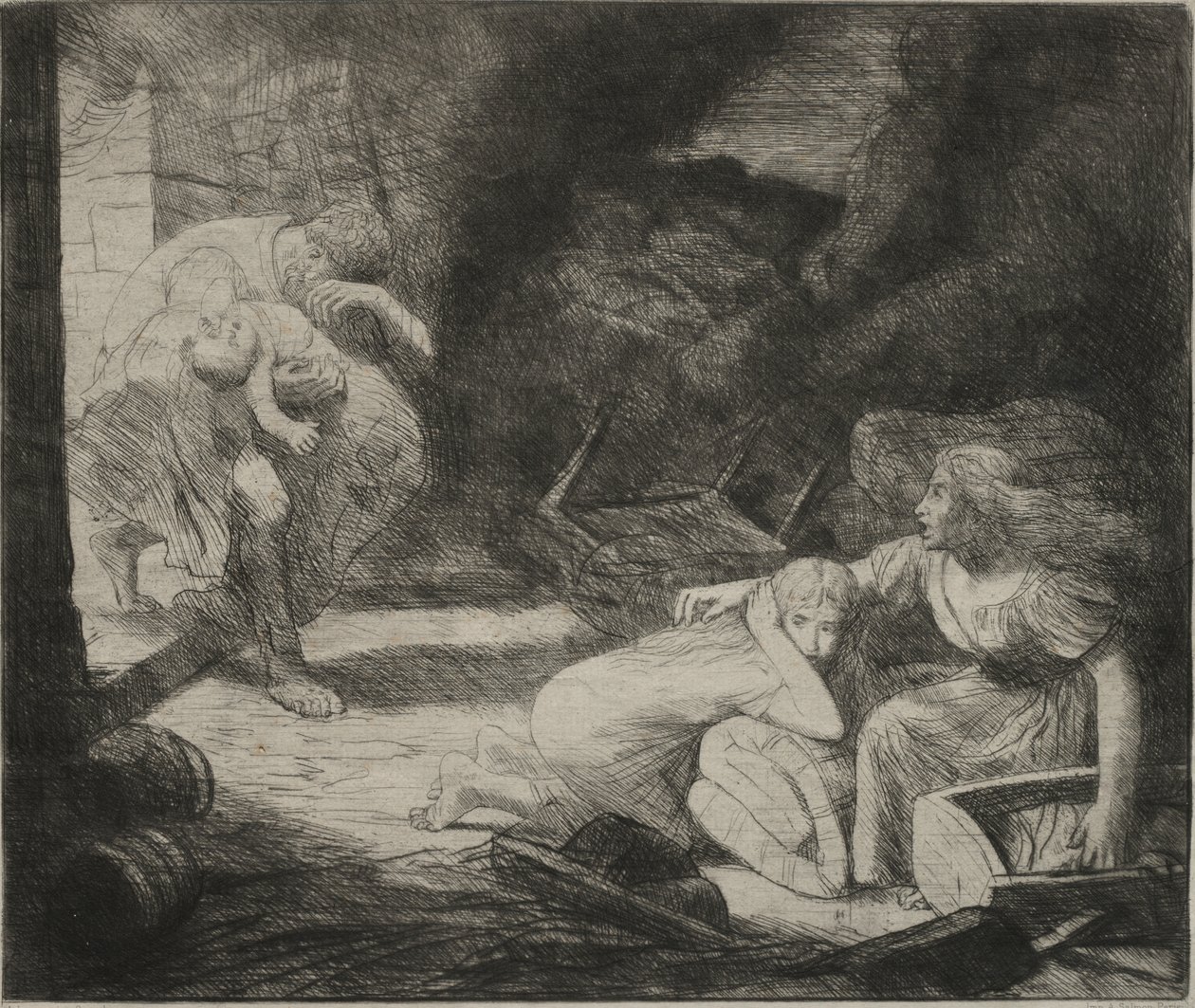 Das Feuer von Alphonse Legros