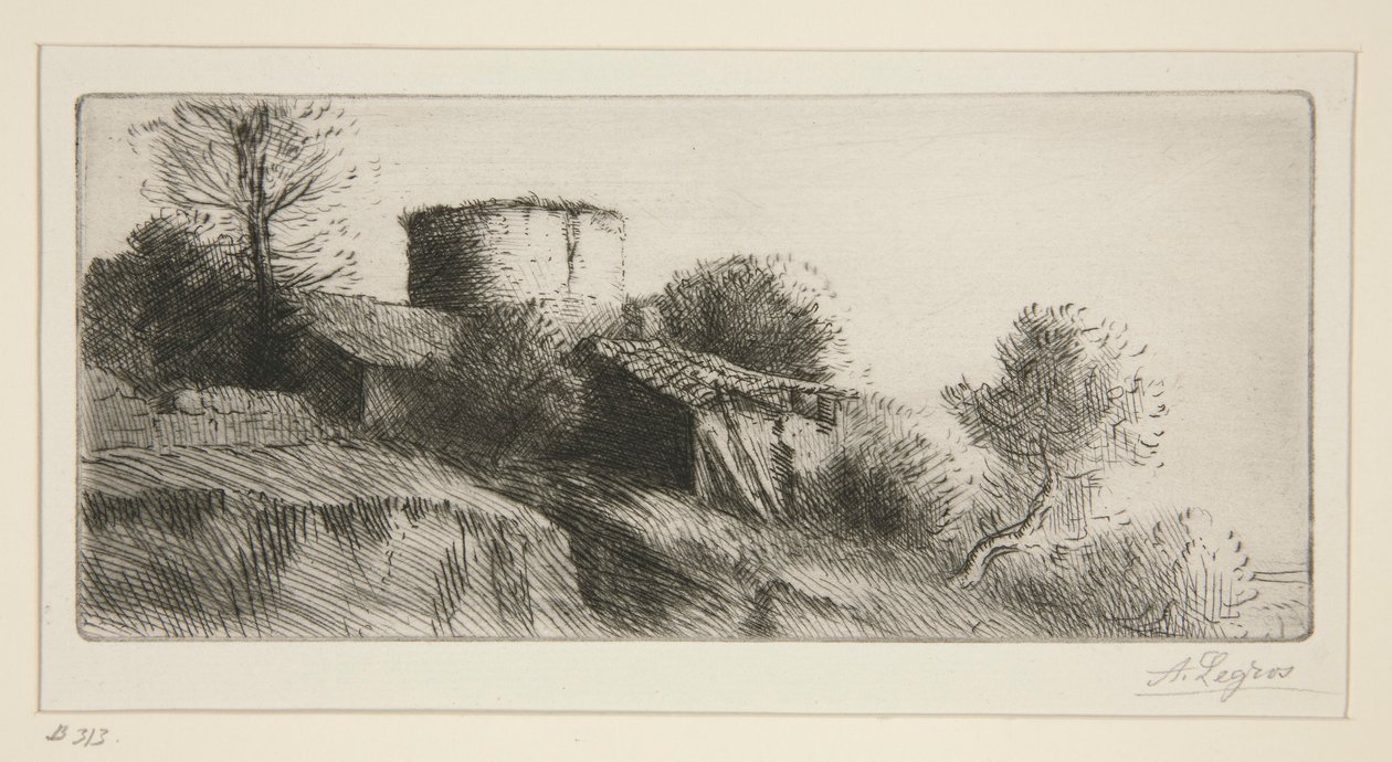 La tour aux pigeons (Taubenturm) von Alphonse Legros