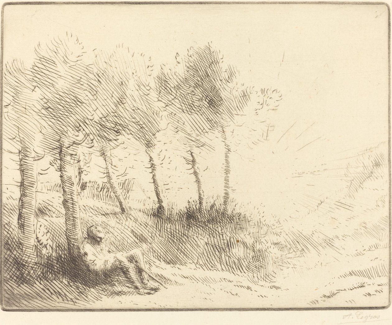 Landschaft von Alphonse Legros
