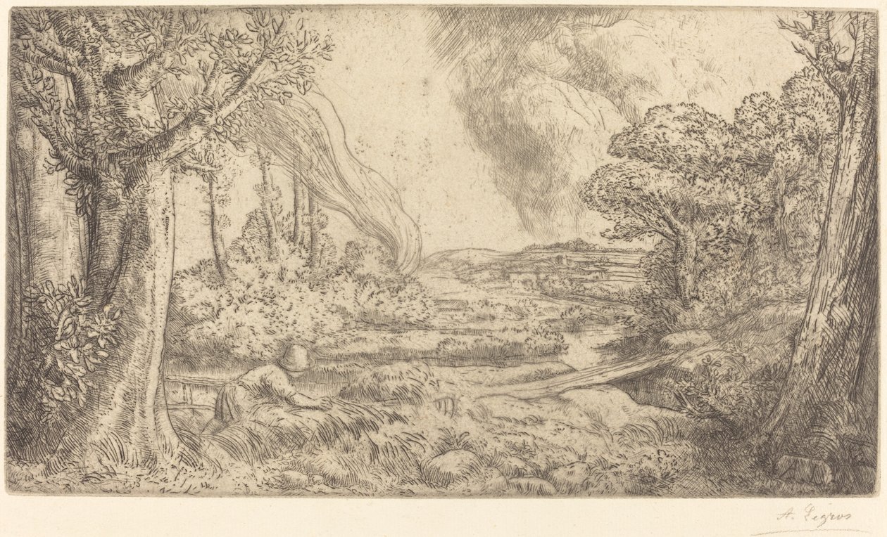 Landschaft von Alphonse Legros