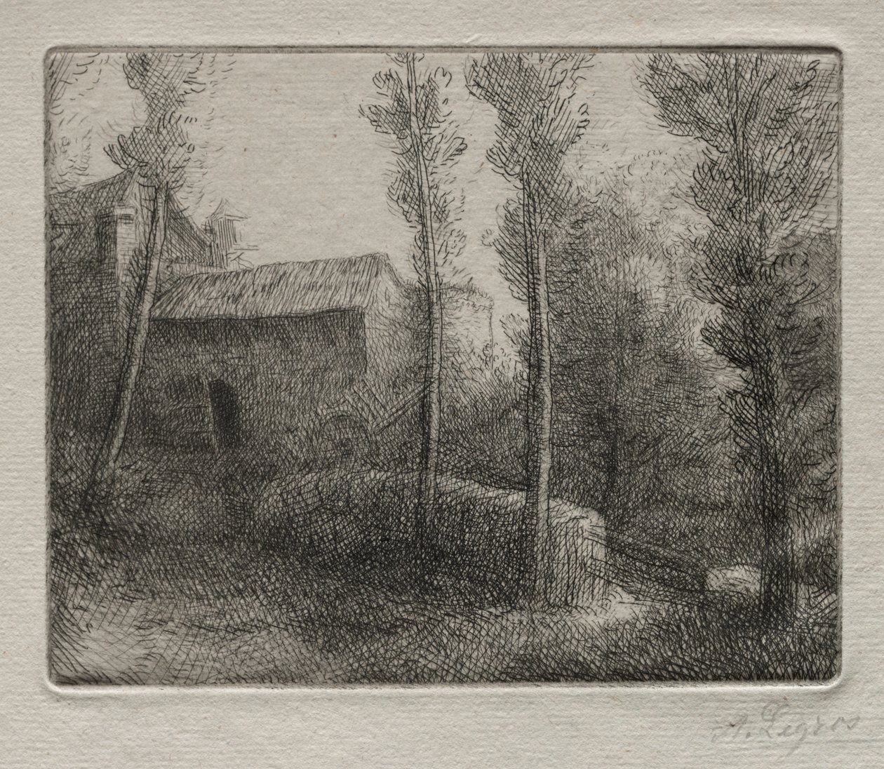 Le Pont du Moulin von Alphonse Legros