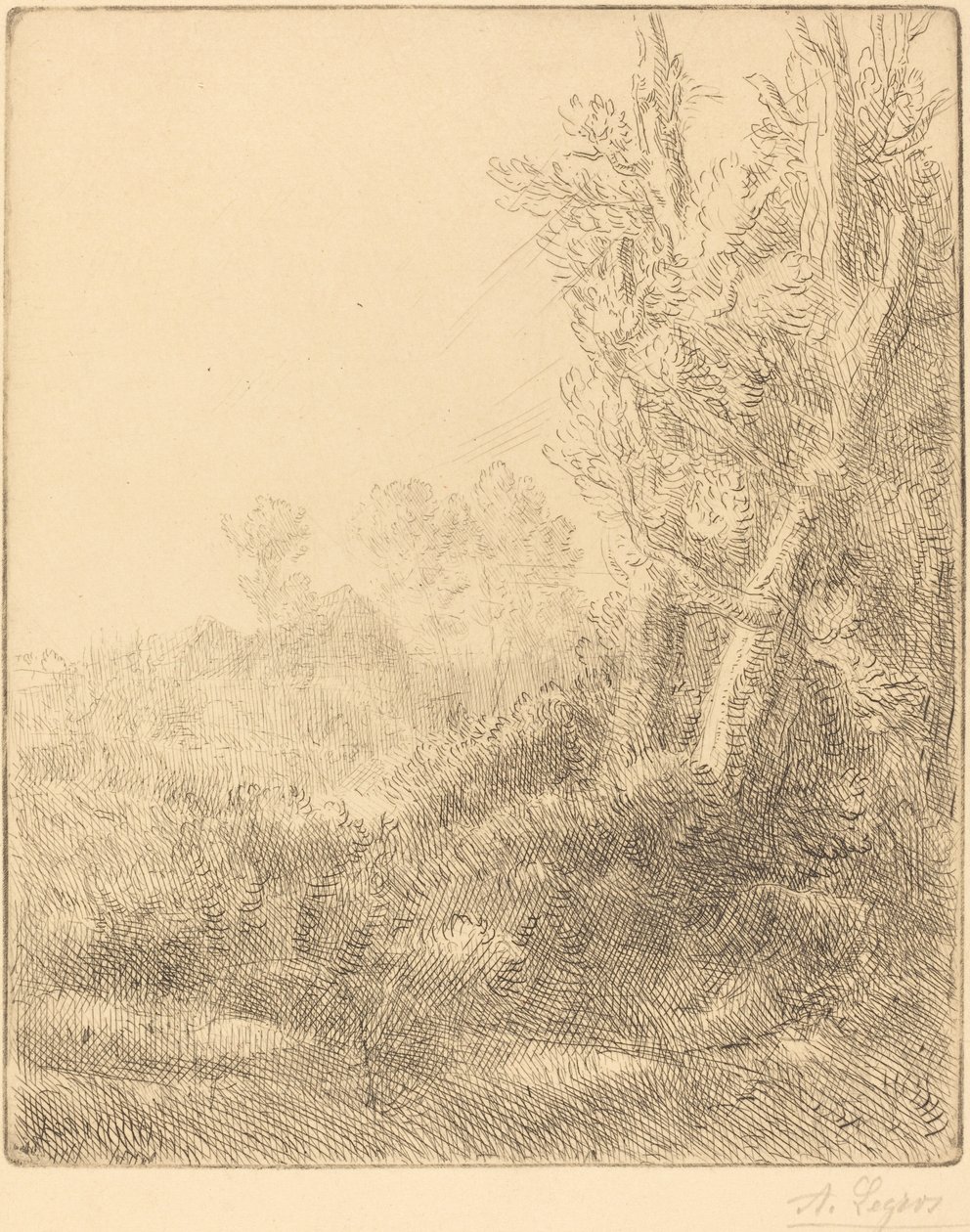 Altes Dorf von Alphonse Legros