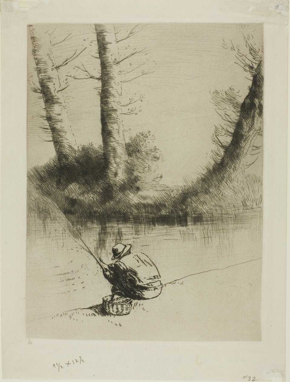 Stangenfischer von Alphonse Legros