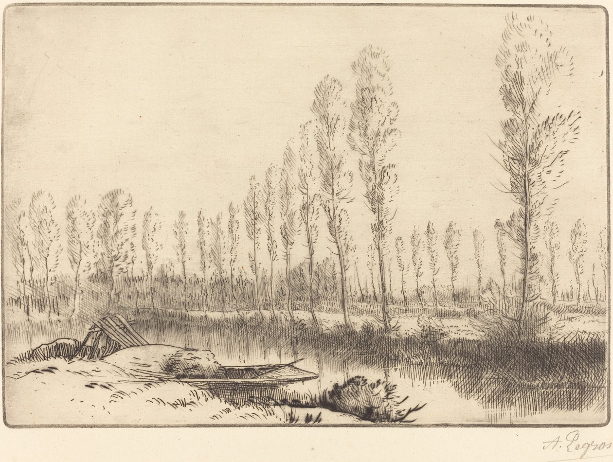 Pappeln bei Amiens von Alphonse Legros