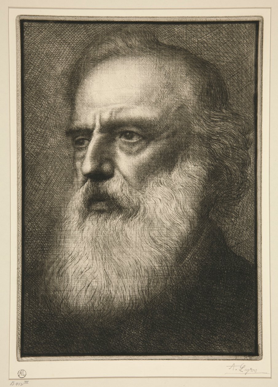 Porträt von l von Alphonse Legros