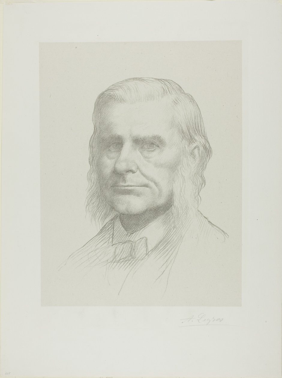 Porträt von Professor Huxley von Alphonse Legros