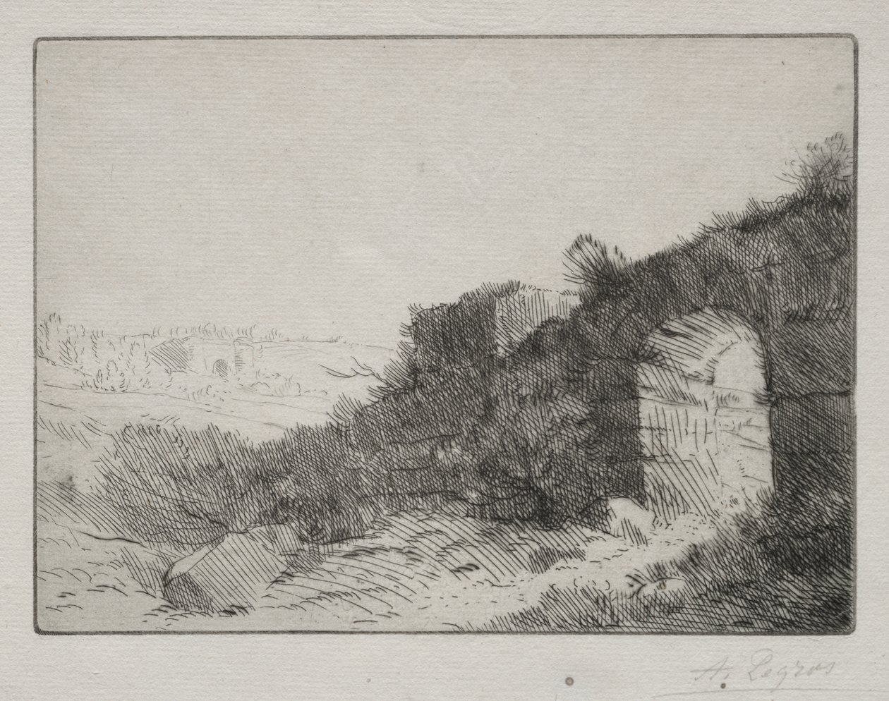 Römische Ruinen von Alphonse Legros