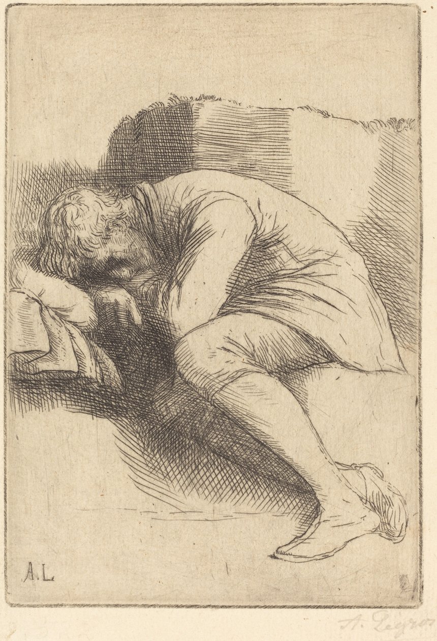 Schläfer (Un dormeur) von Alphonse Legros