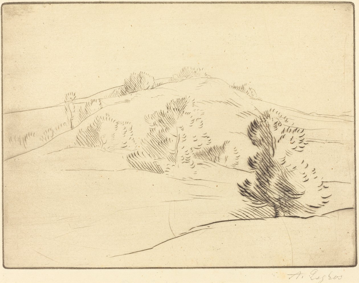 Kleiner Hügel von Alphonse Legros