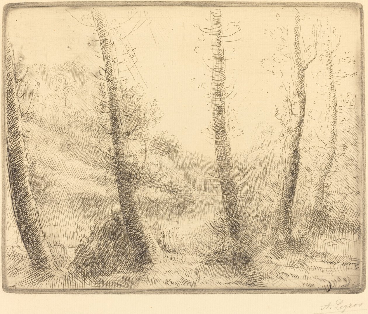 Kleiner See Le petit lac von Alphonse Legros