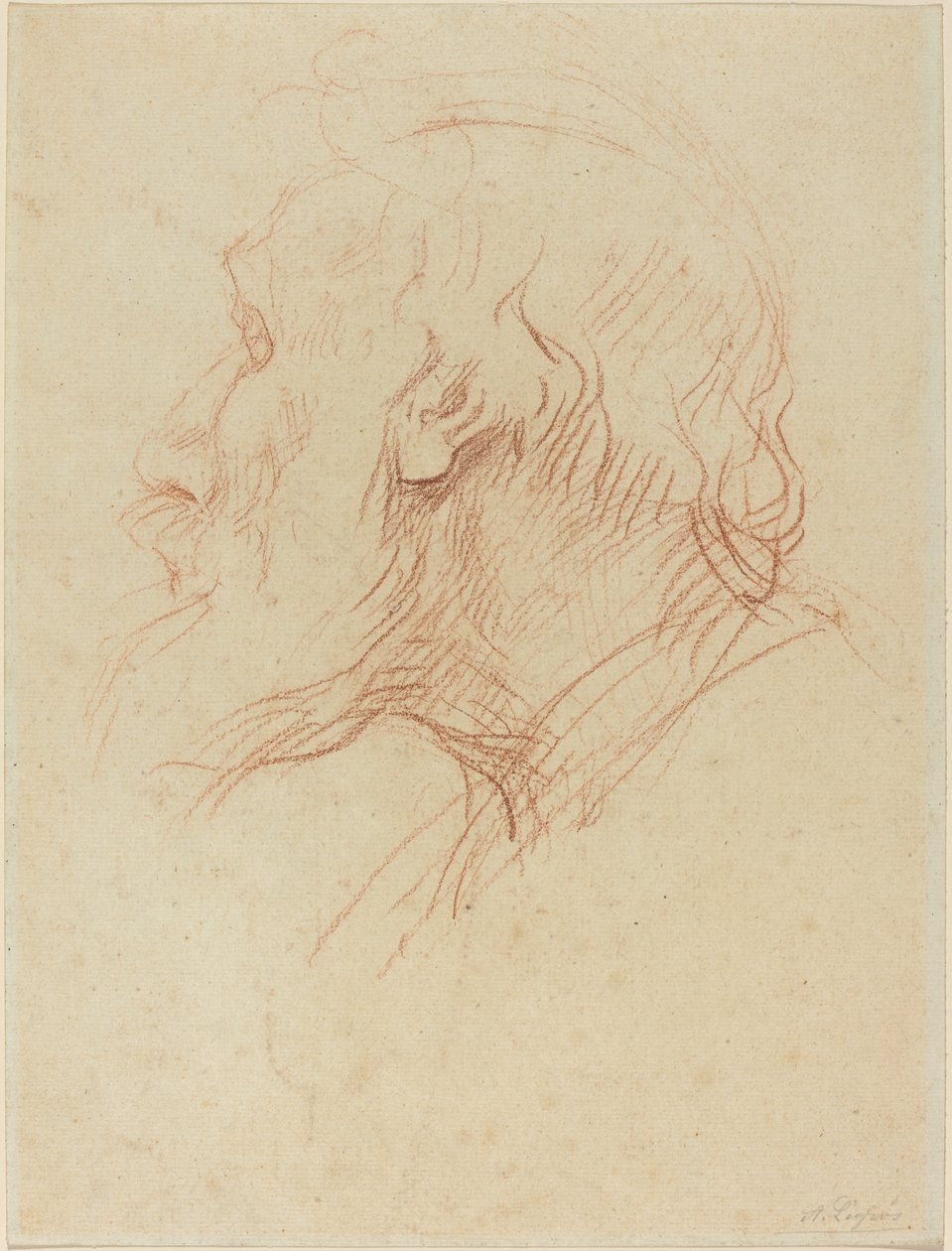 Studie eines Bettlers von Alphonse Legros