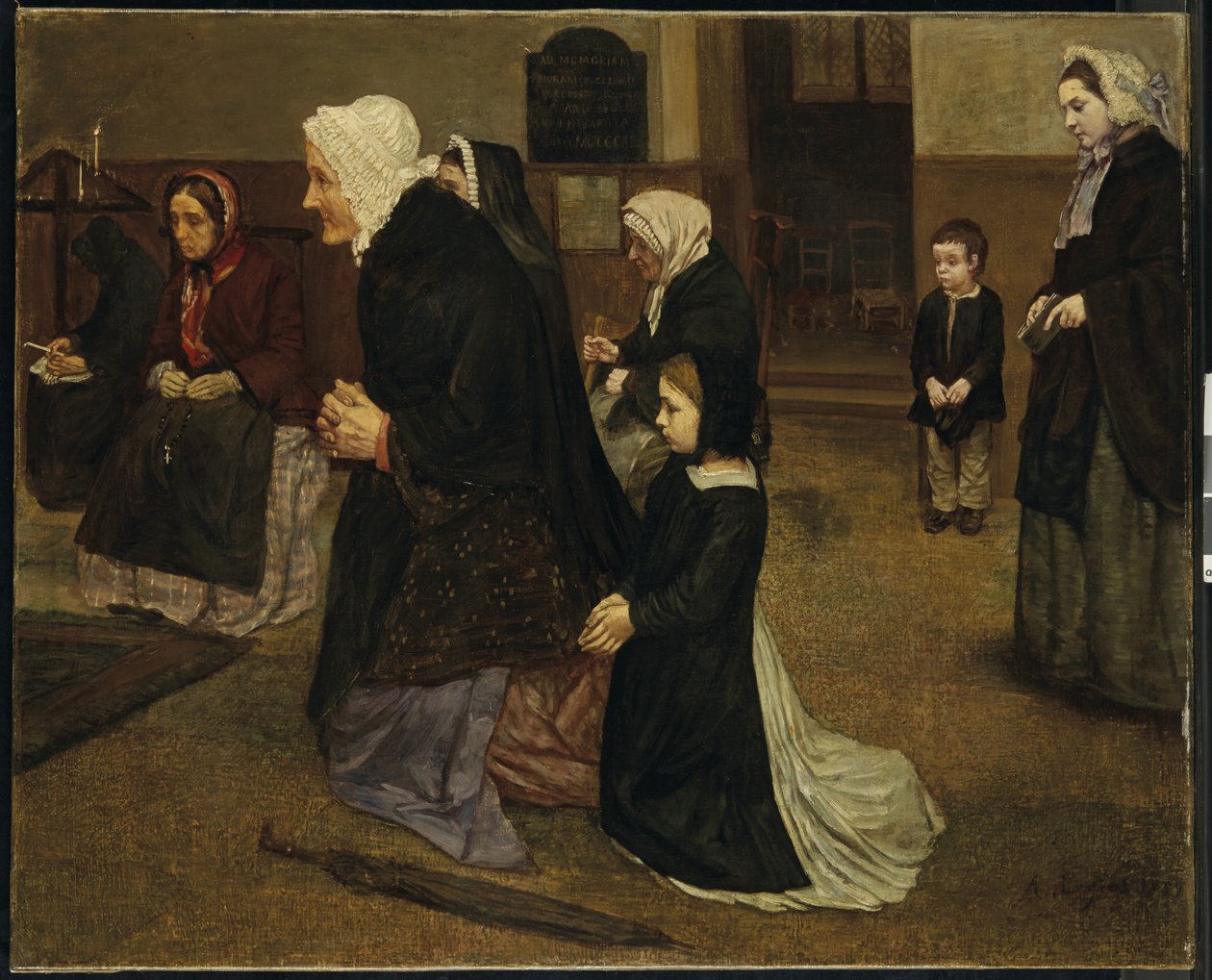 Der Angelus, 1859 von Alphonse Legros