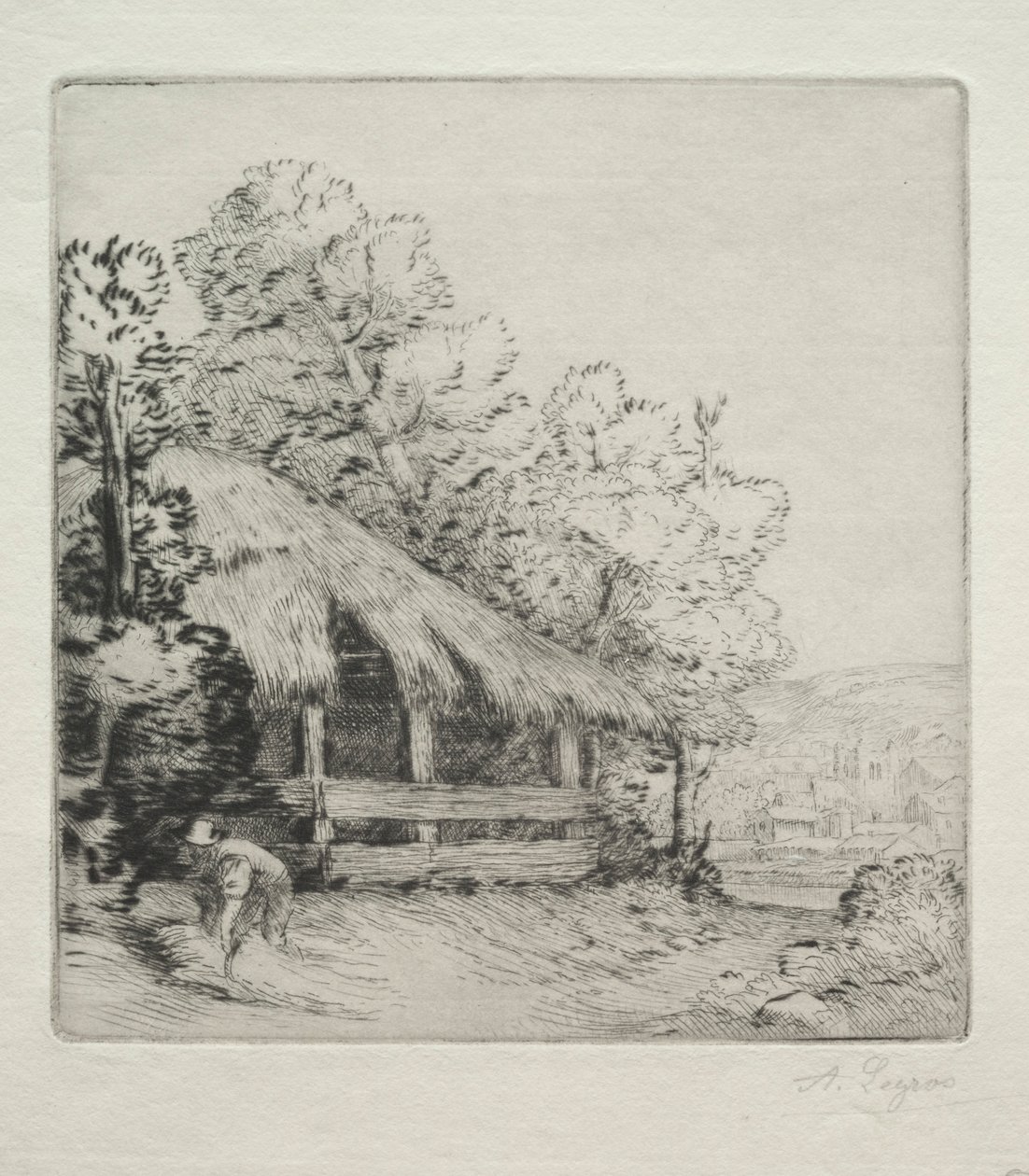 Der kleine Schuppen von Alphonse Legros