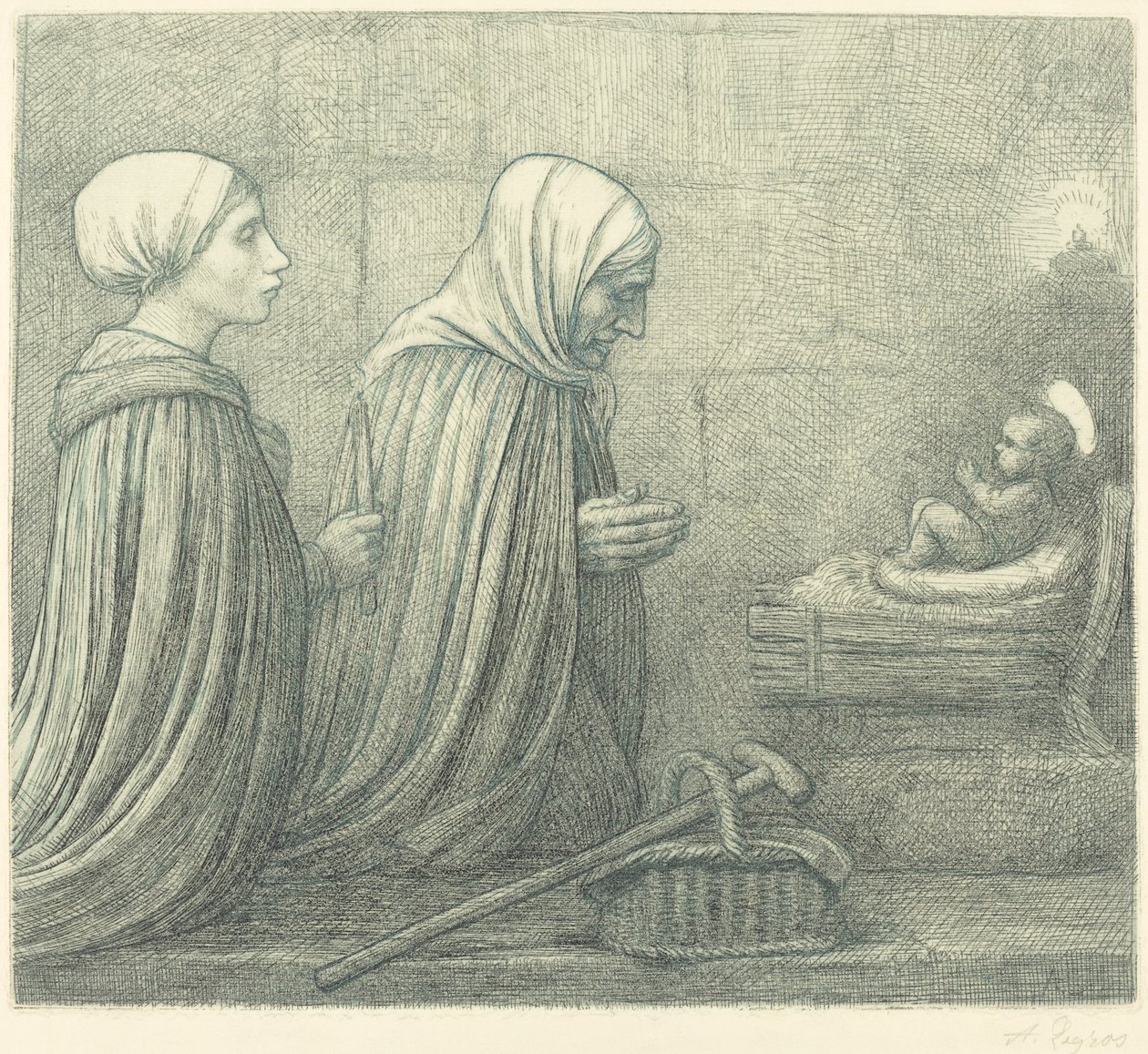 Die Krippe (La crèche) von Alphonse Legros