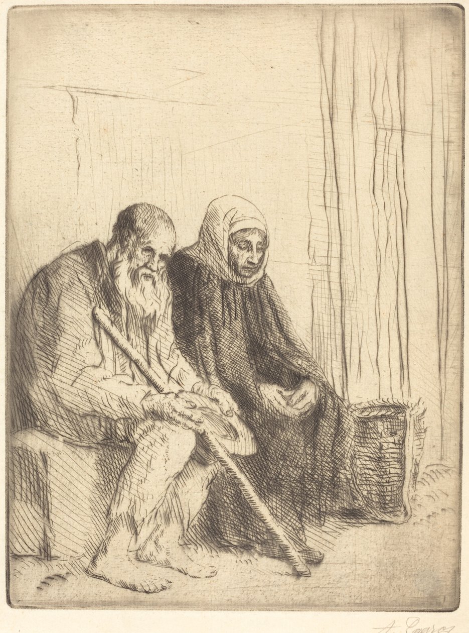 Zwei Bettler von Alphonse Legros