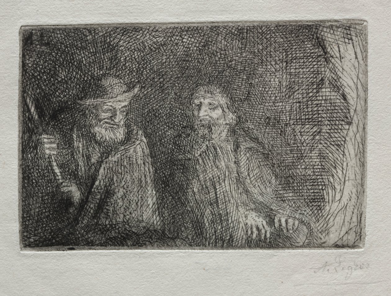Zwei Schäfer von Alphonse Legros