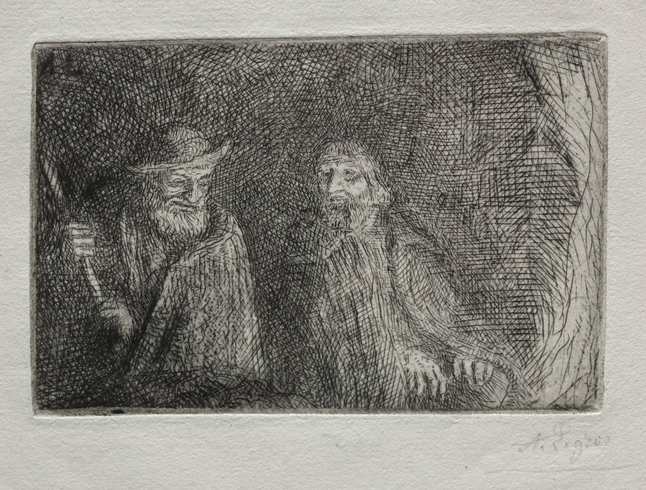 Zwei Hirten von Alphonse Legros