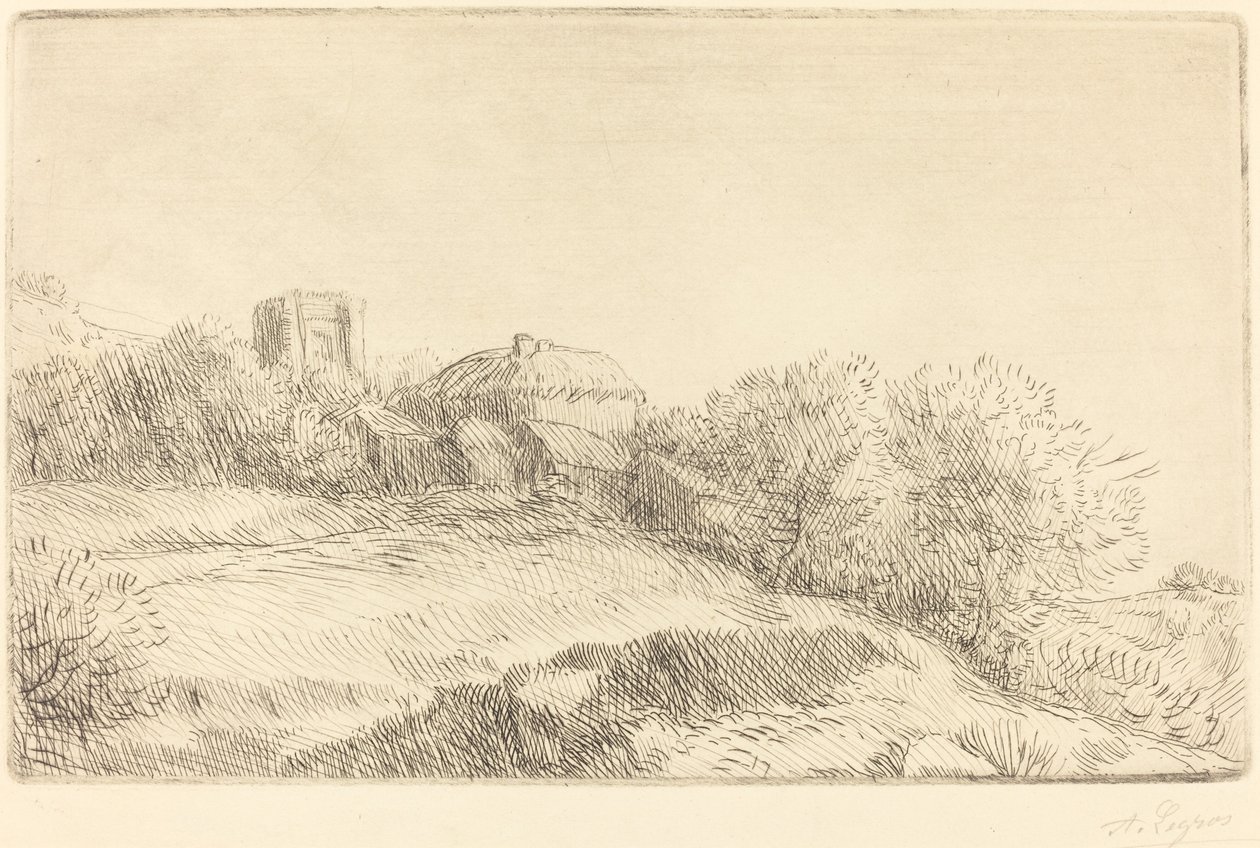 Ein Dorf von Alphonse Legros
