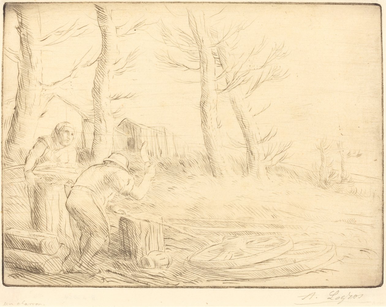 Radmacher Un charron von Alphonse Legros