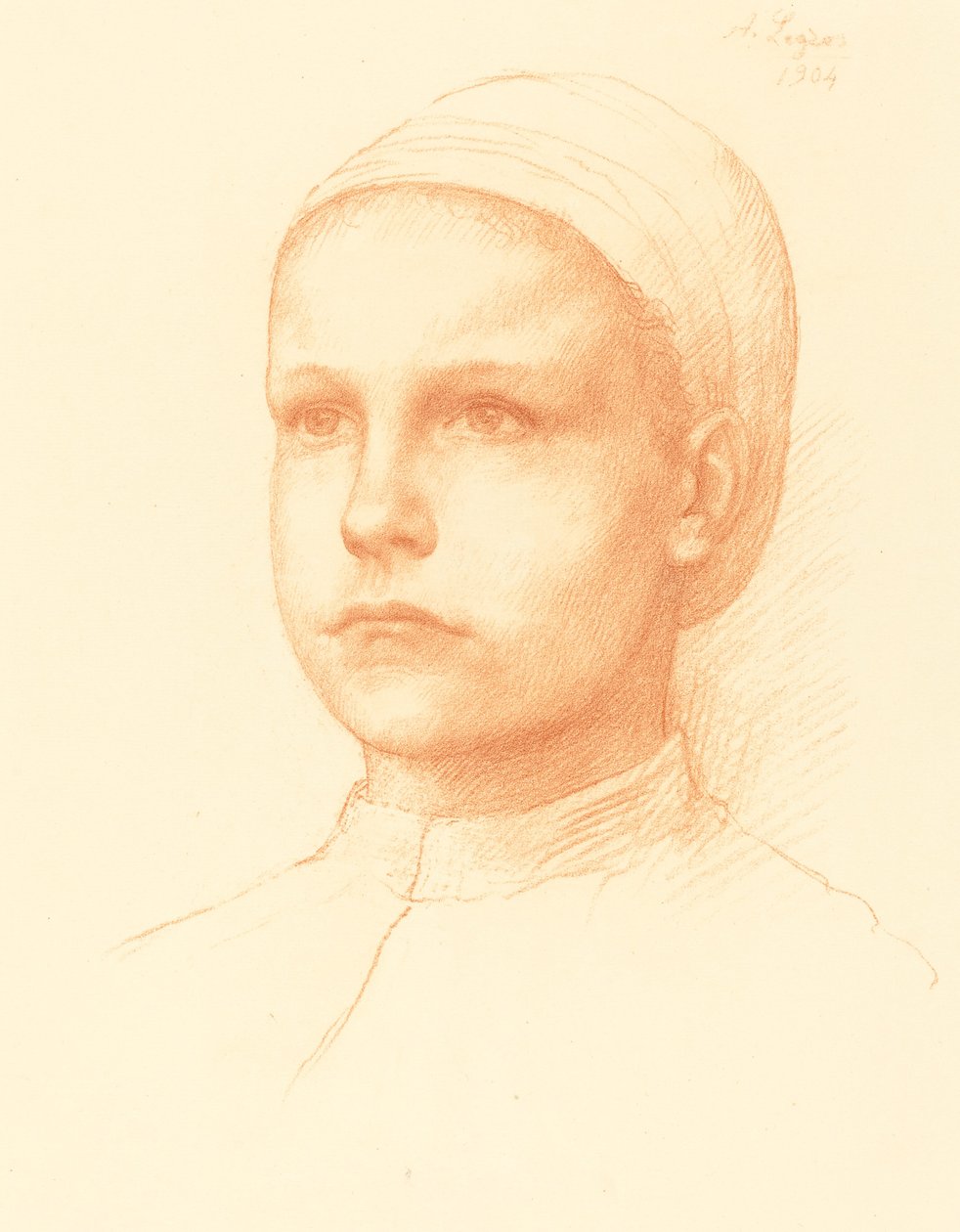 Junge Bäuerin, 1904 von Alphonse Legros