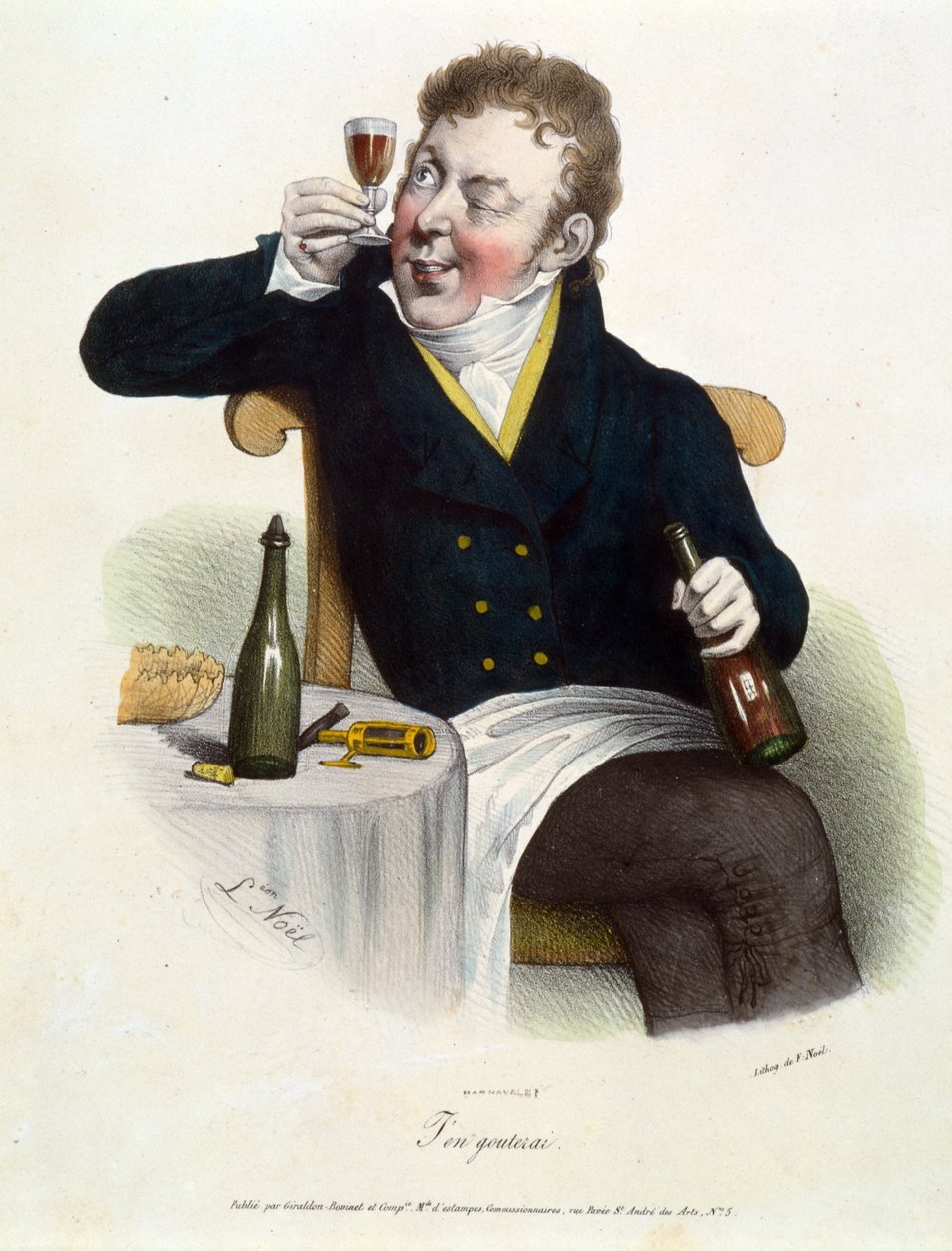 Der Weintester, 1850 von Alphonse Leon Noel