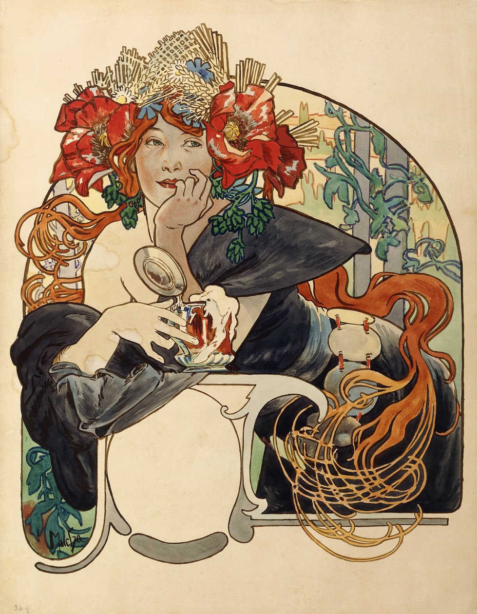 Biere de la Meuse von Alphonse Mucha