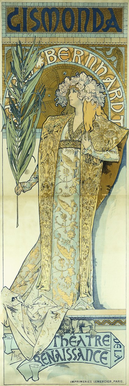 Gismonda, ca. 1894 von Alphonse Mucha