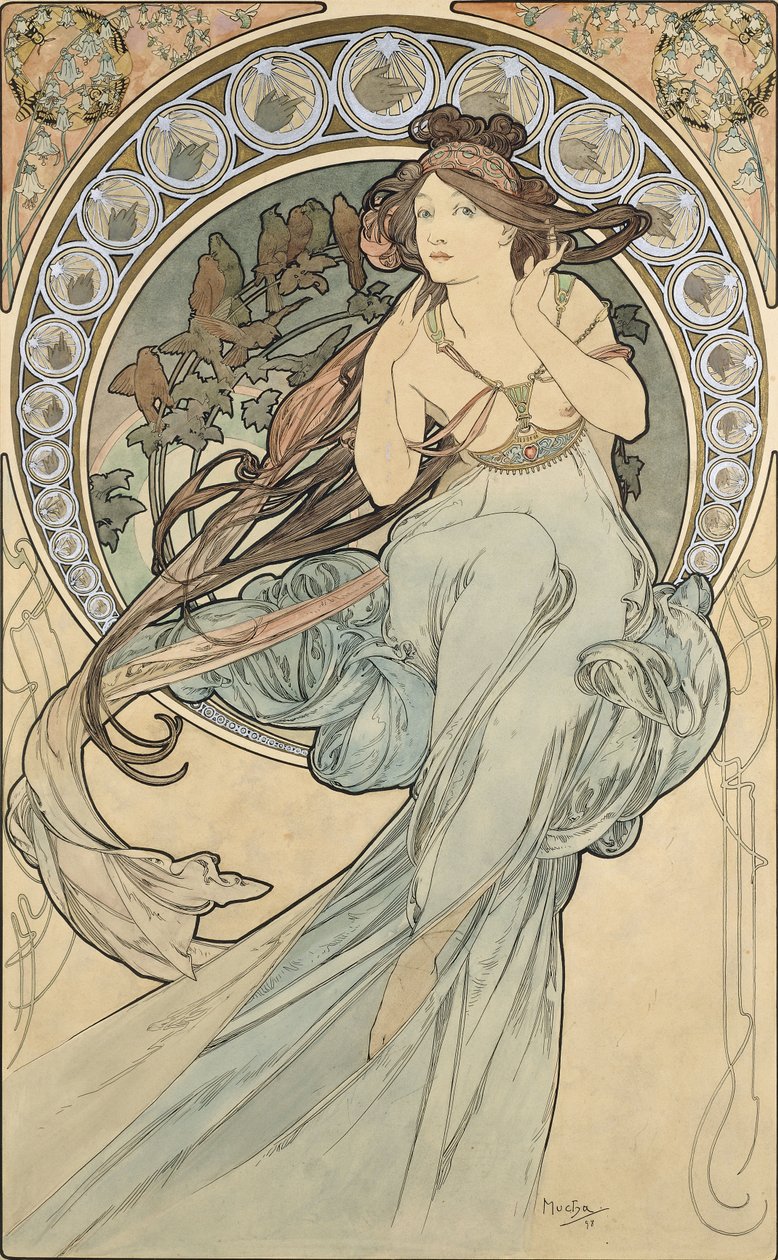 Die Musik, 1898 von Alphonse Mucha