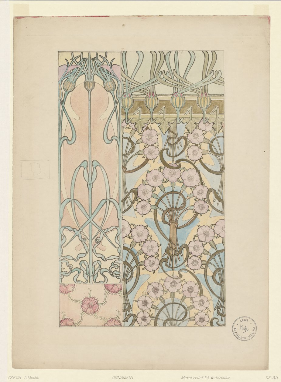 Ornament von Alphonse Mucha