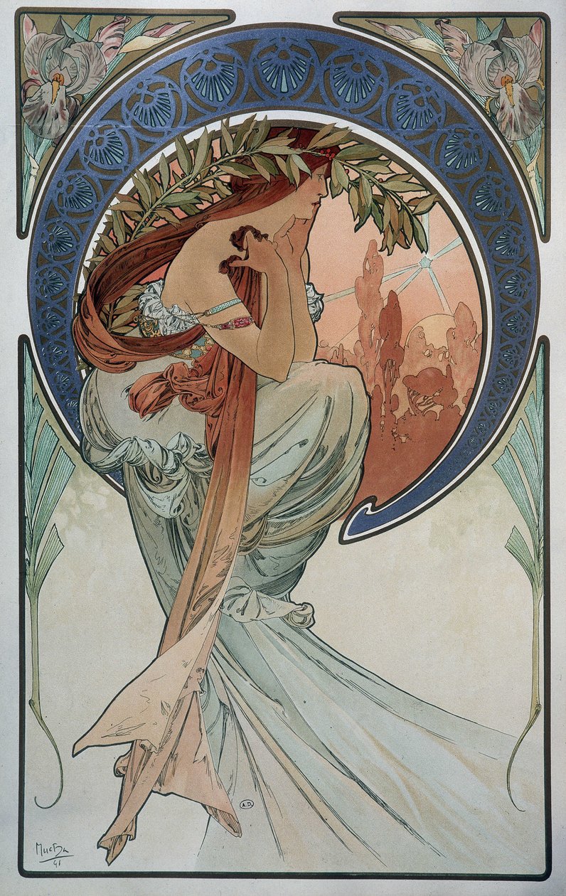 Poesie (von Mucha) von Alphonse Mucha