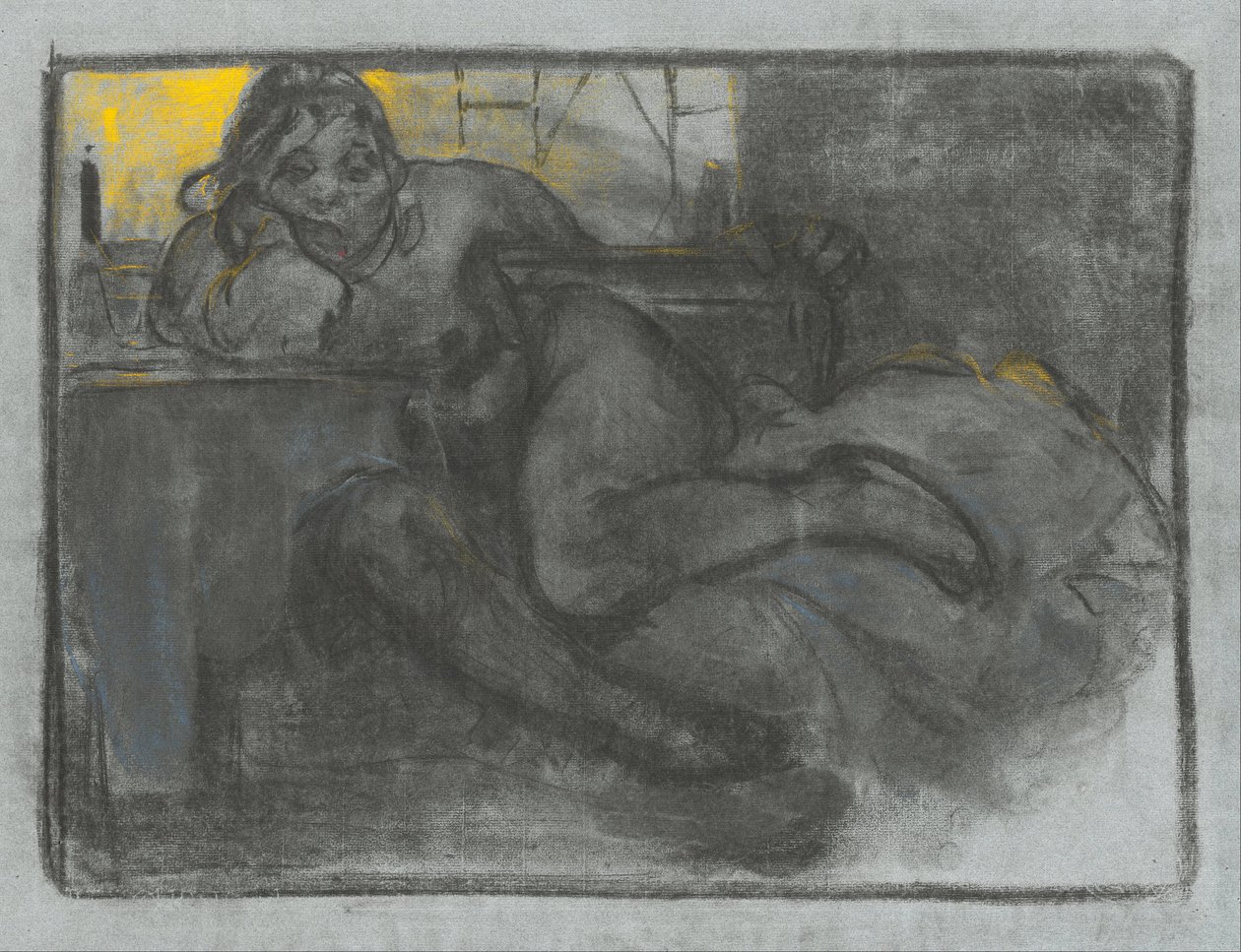 Absinth (Studie einer Frau) von Alphonse Mucha