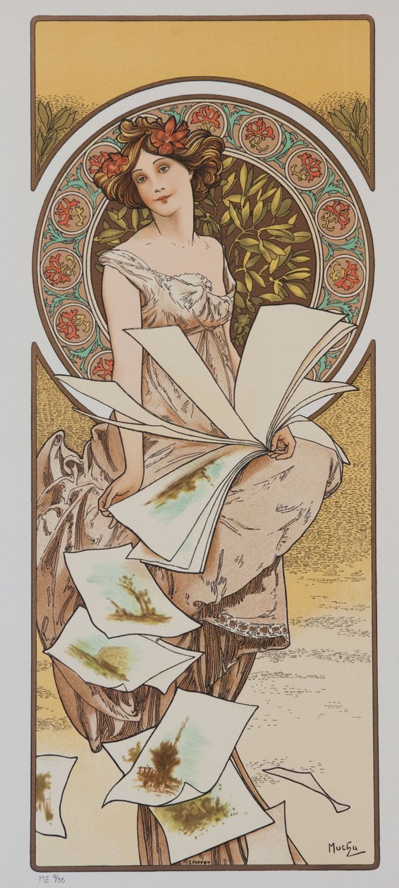 Champenois Kalender, ca. 1897 von Alphonse Mucha
